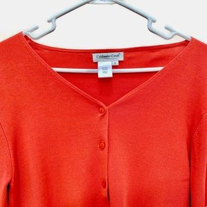 Coldwater Creek Fine Gauge Cardigan, Medium